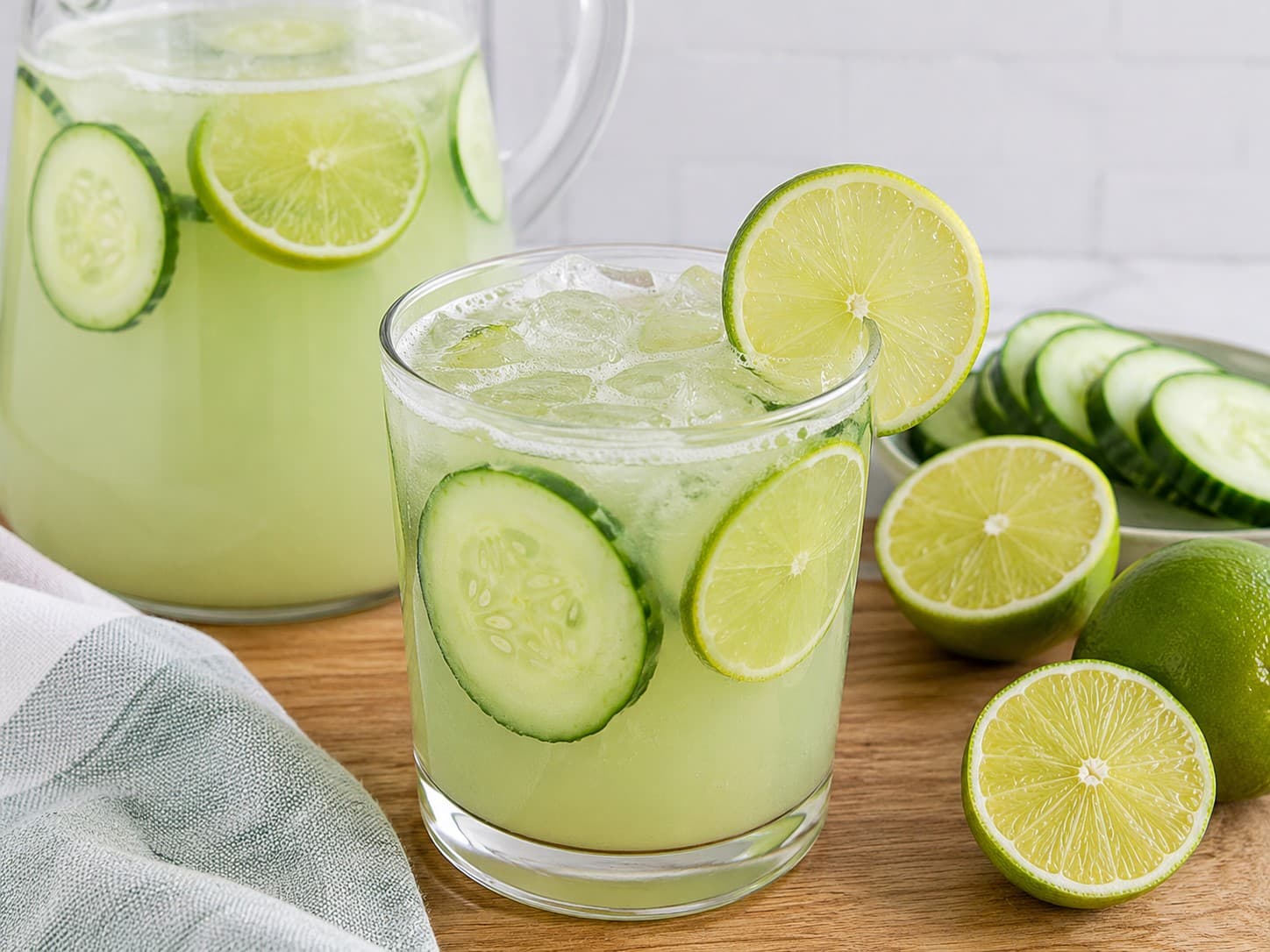 Agua Fresca de Pepino y Limón Keto