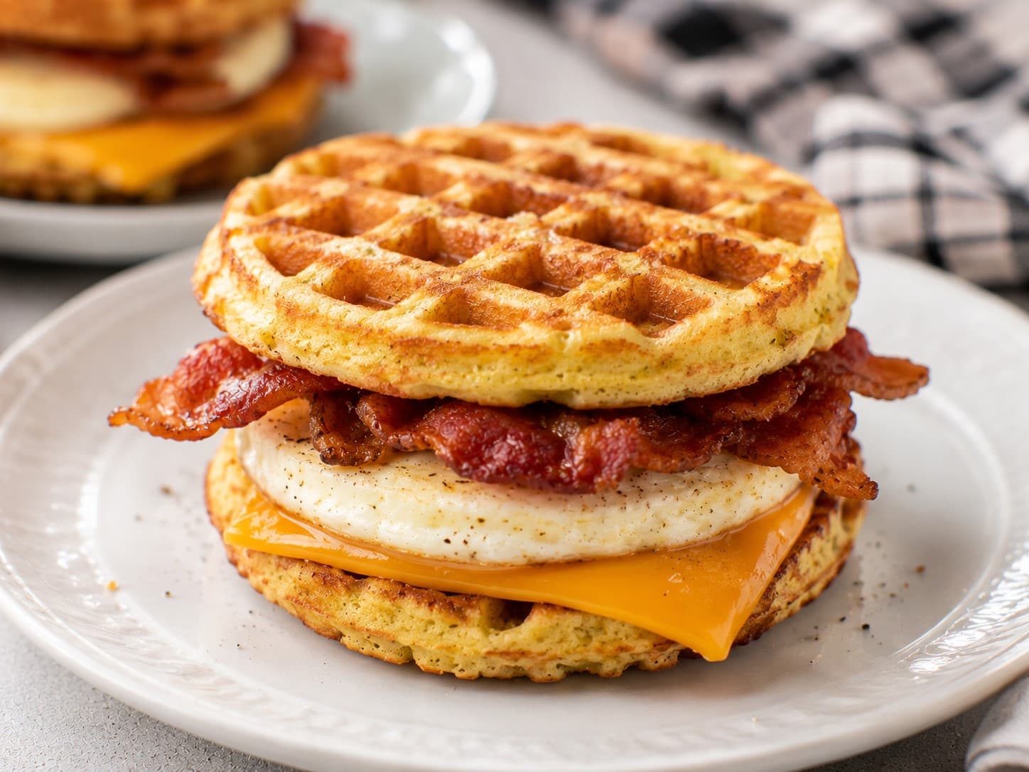 Breakfast Sandwich de Chaffle