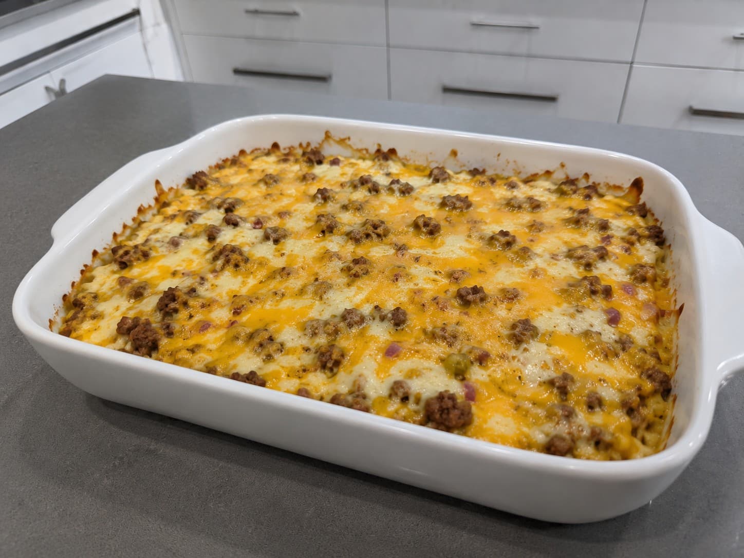 Cazuela Keto de Cheeseburger