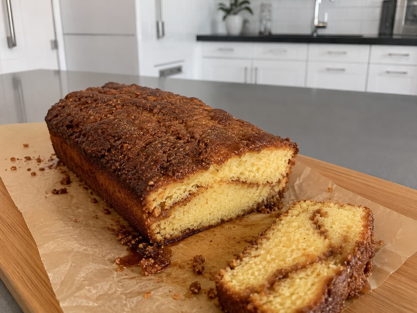 Cinnamon Roll Cake Keto (Versión Corta)