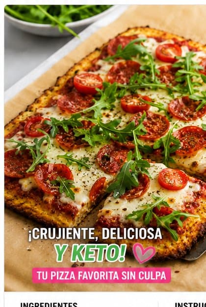 Crispy Cauliflower Flatbread Pizza