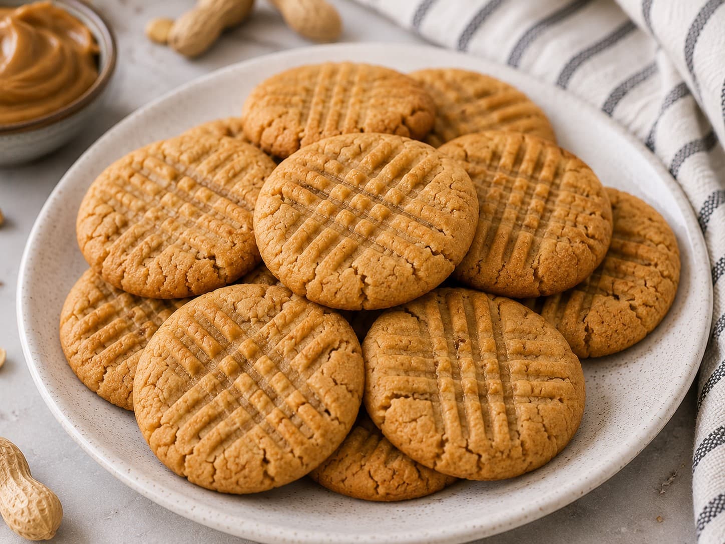 Galletas de Crema de Cacahuate (3 Ingredientes)