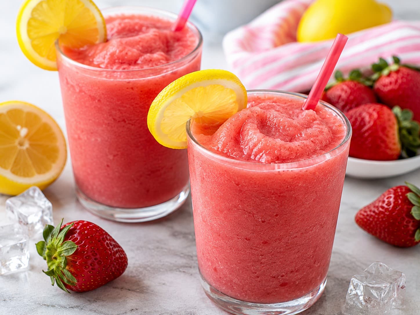 Limonada Frozen de Fresa Keto