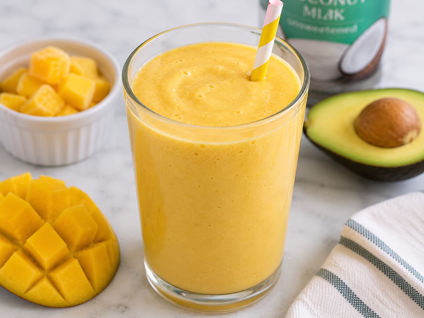 Smoothie de Mango Keto-ish