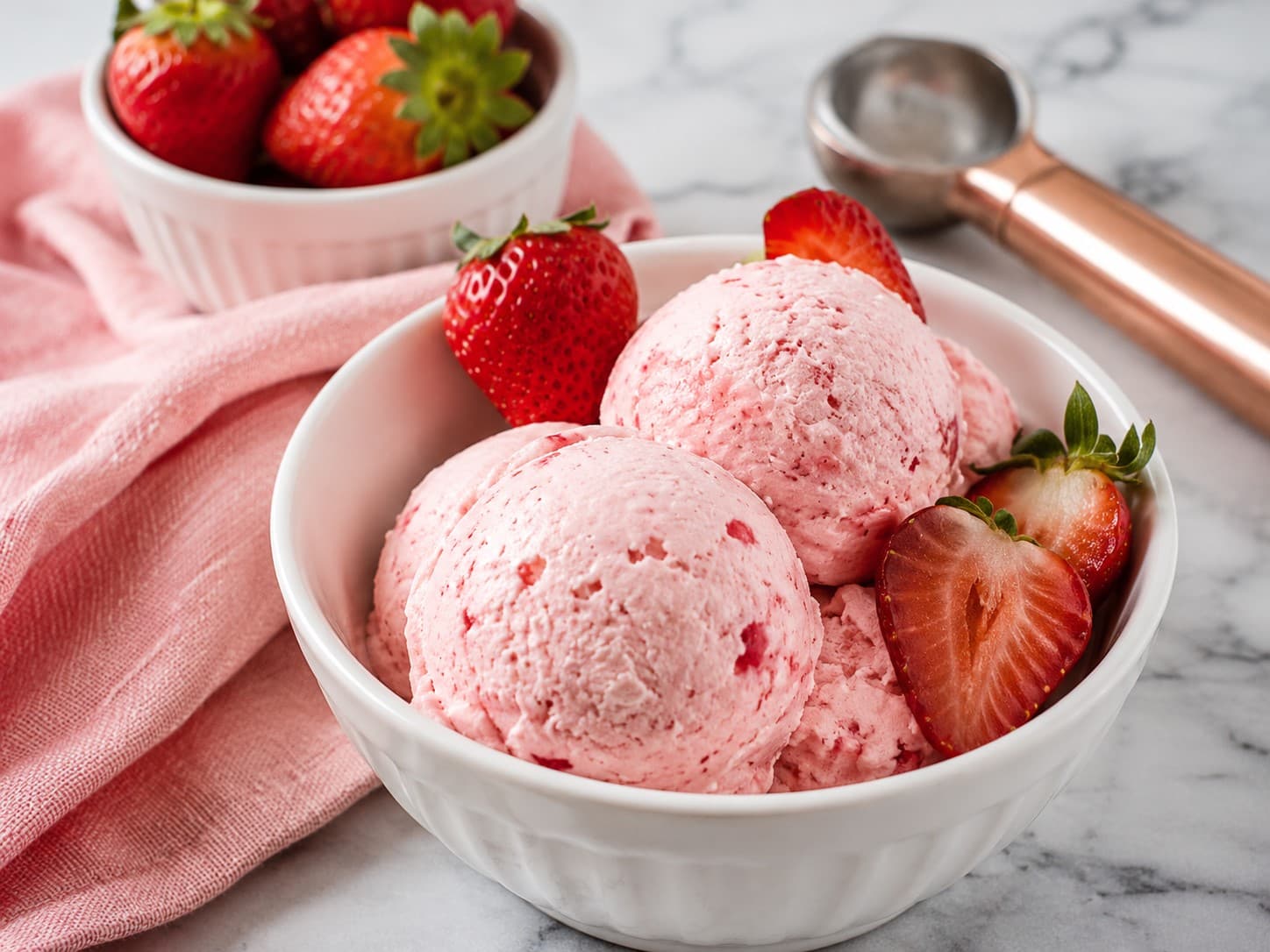 Strawberry Keto Ice Cream